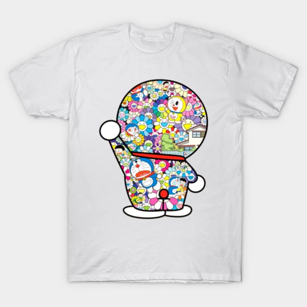 MURAKAMI x DORAEMON Pop Art T Shirt TeePublic